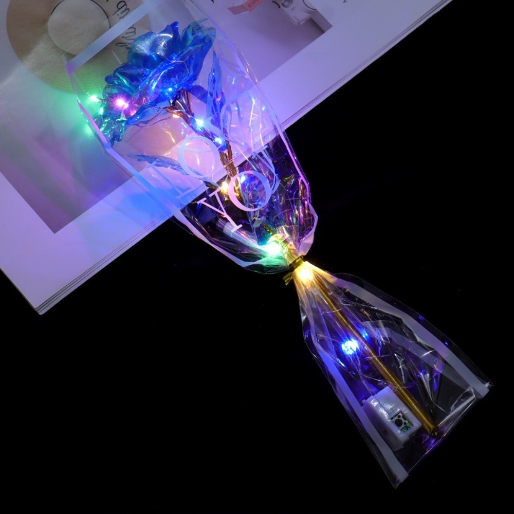 Photography Artificial Lighting - Lampu LED Bunga Mawar Berlapis Emas