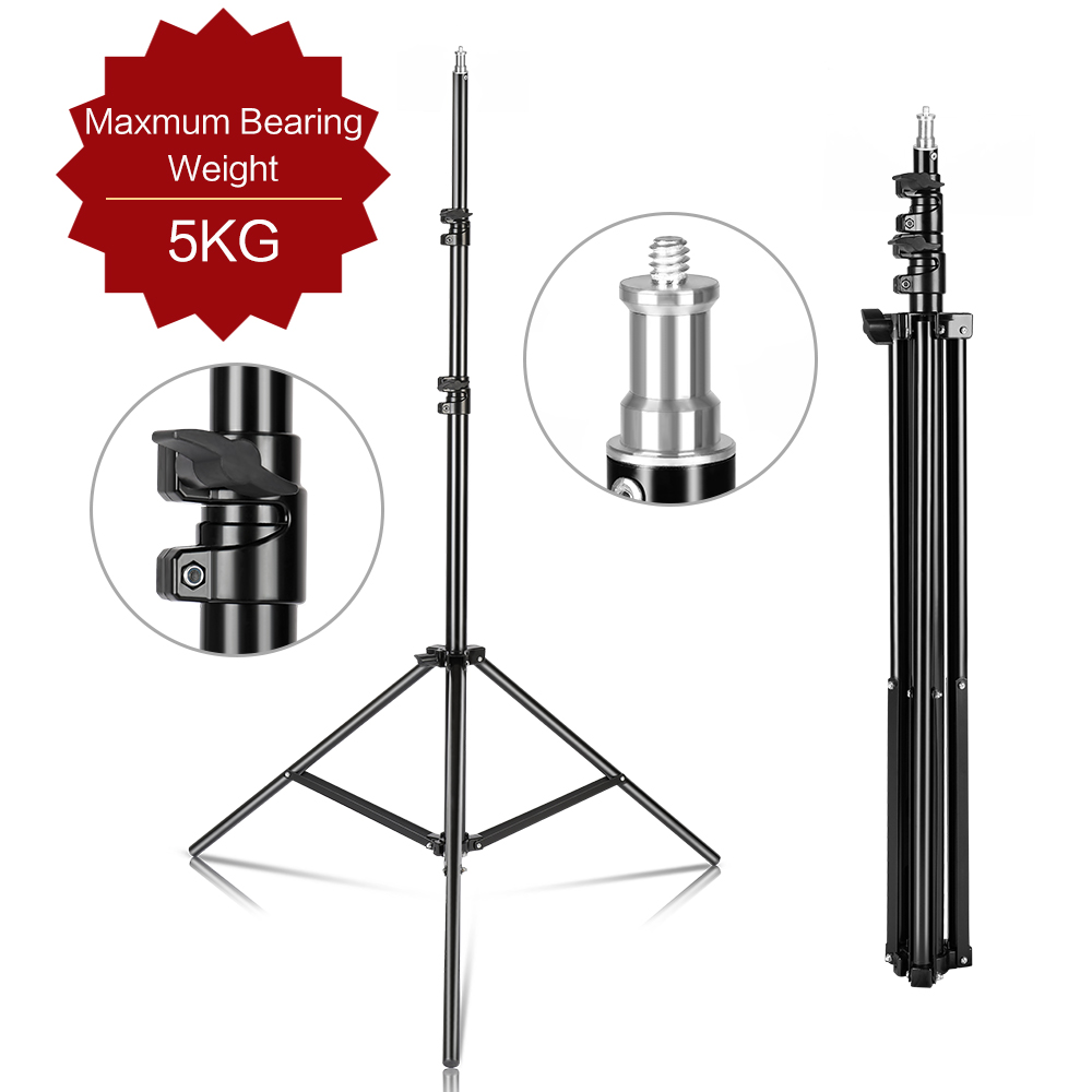 Photography Umbrella Lighting Kit - 240CM/7.9FT 1/4 Sekrup Penyangga Tripod Lampu