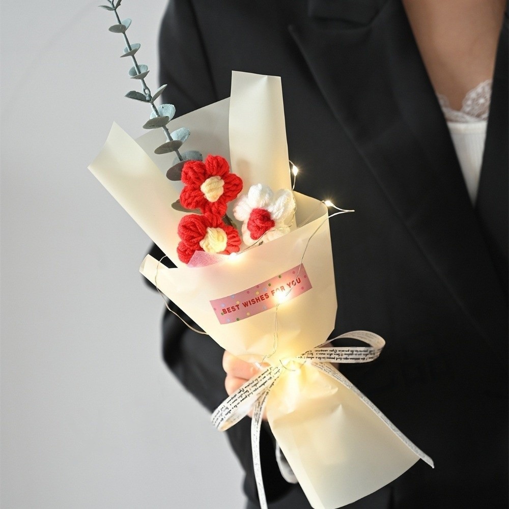 Photography Artificial Lighting - Buket Bunga Rajut Crochet Bercahaya Buatan