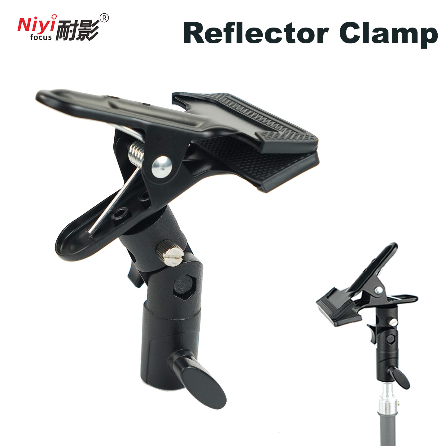 Photography Lighting Setup - Penjepit Penyangga Reflektor 1/4 3/8 Sekrup
