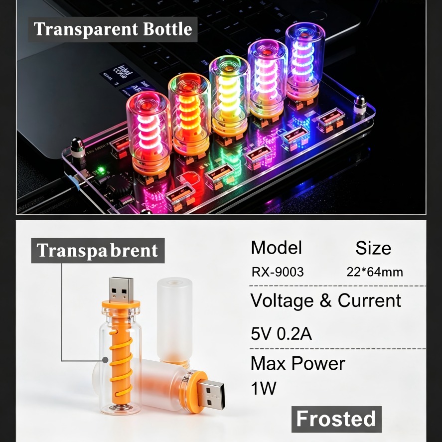 Photography Lighting Book - Lampu Buku Kaca Filamen LED USB