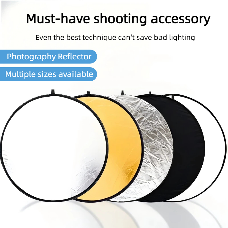 Photography Lighting Outdoor - Panel Lampu Lipat Portabel Reflektor Emas