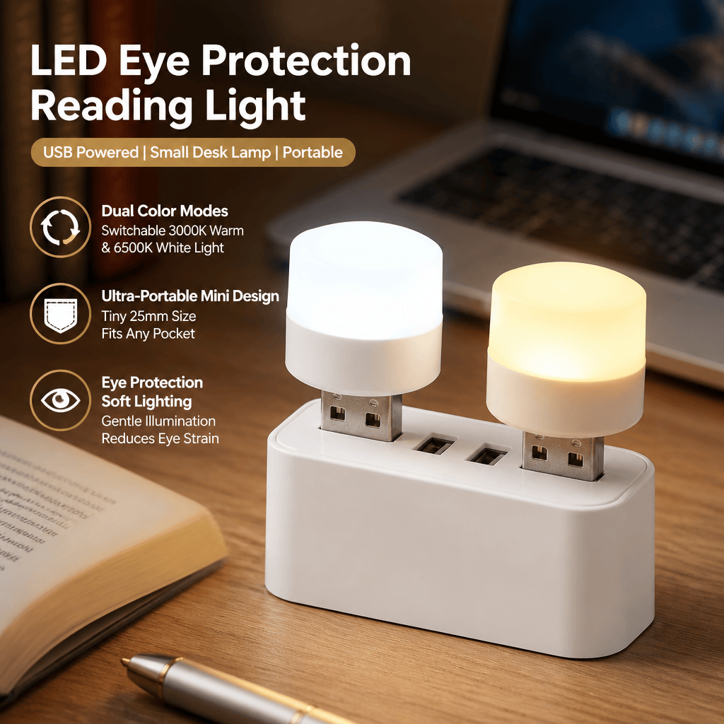 Photography Lighting Book - Lampu LED USB Portabel Lampu Baca