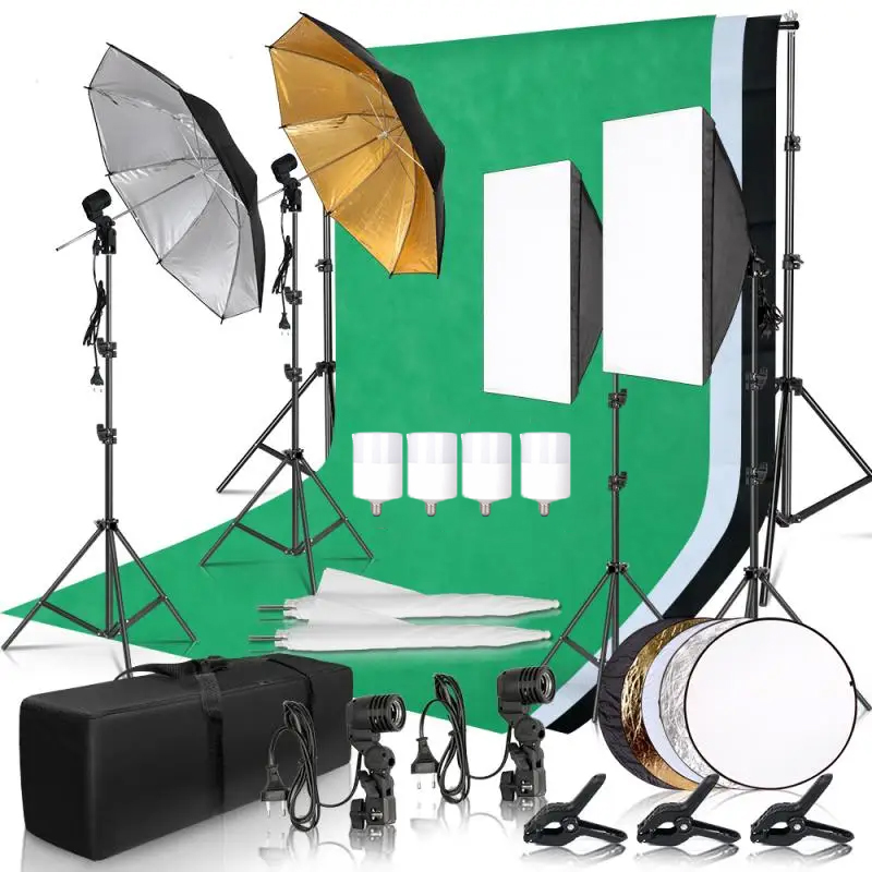 Photography Umbrella Lighting Kit - Perlengkapan Pencahayaan Fotografi Payung Latar Belakang