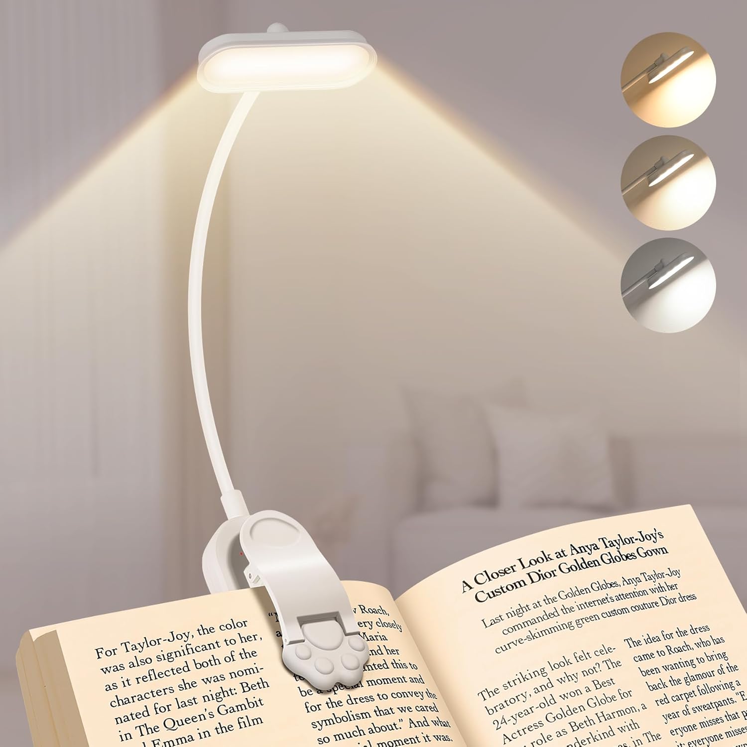 Photography Lighting Book - Lampu Buku LED USB Isi Ulang,