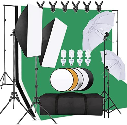 Photography Umbrella Lighting Kit - Peralatan Studio Foto Hemat Biaya Termasuk