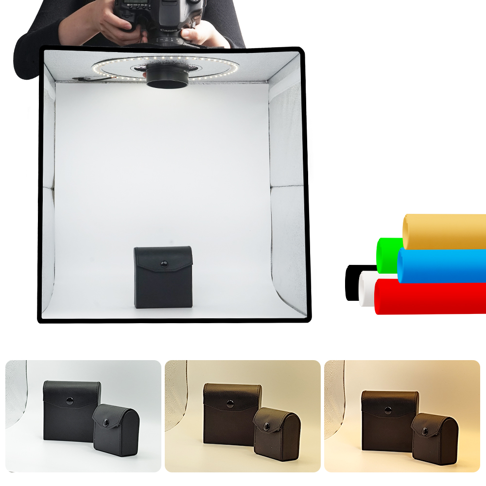 Photography Lighting Setup - Lightdow Kotak Lampu LED Dimmable untuk