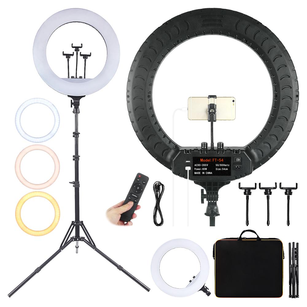 Photography Umbrella Lighting Kit - Fusitu FT-54 Lampu Cincin LED Dapat