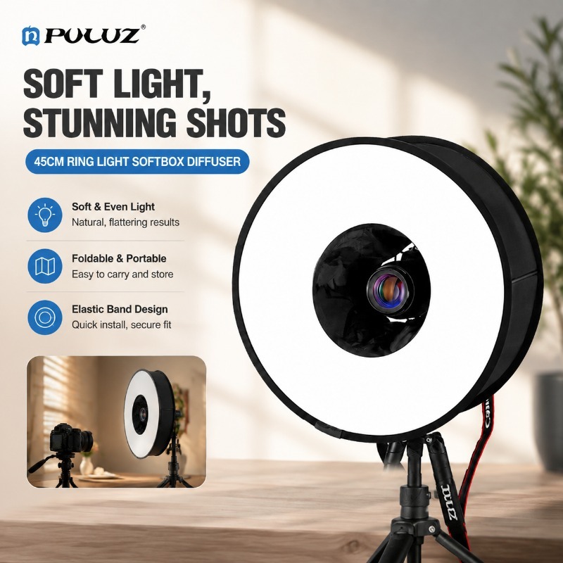 Photography Lighting Types - Softbox Lipat 45cm Tipe Universal dengan