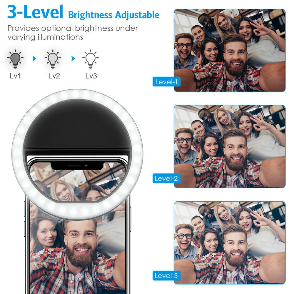 Lampu Cincin Selfie Clip On Is - Photography And Videography Lighting ulasan dan harga