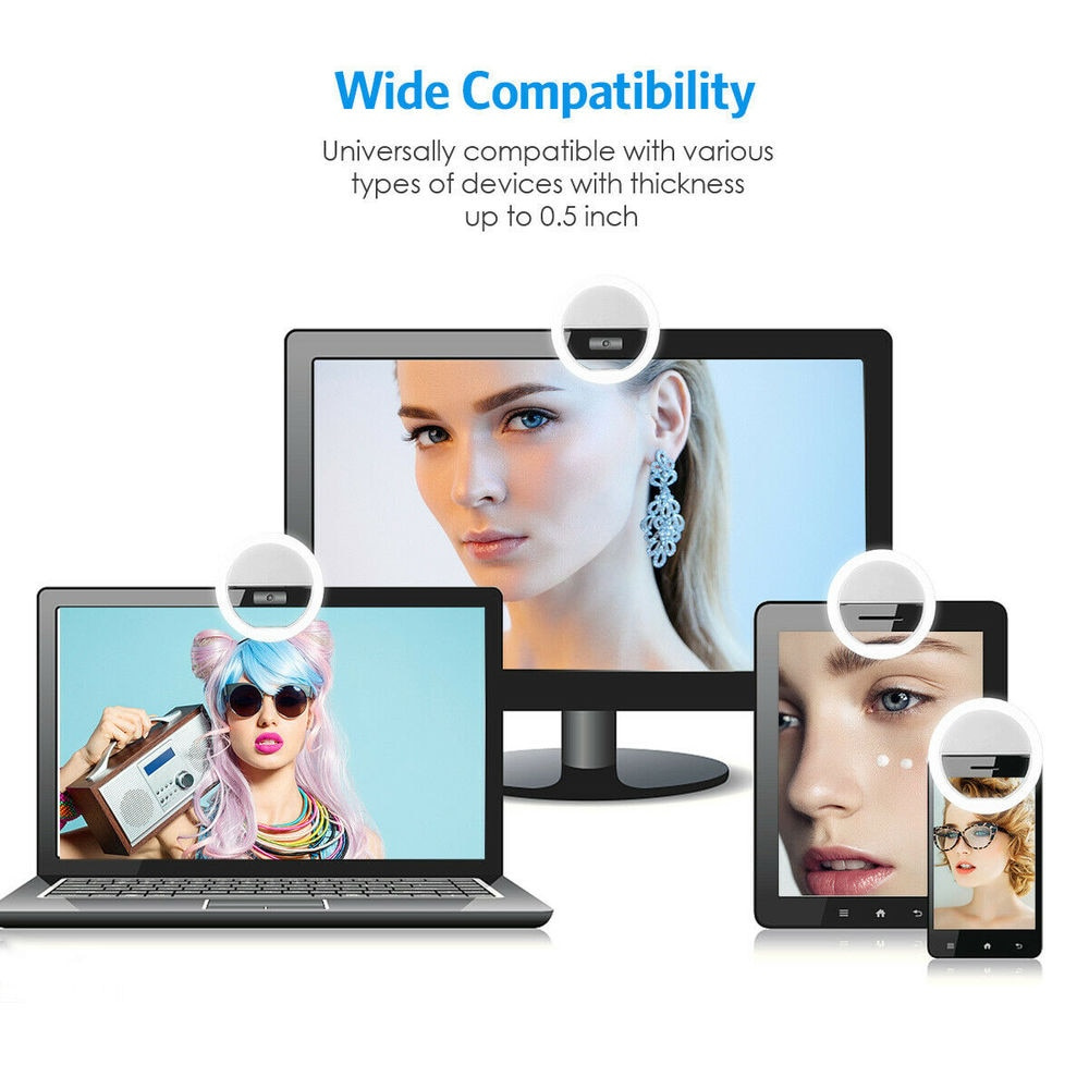 Lampu Selfie LED Isi Ulang USB - Photography And Videography Lighting ulasan dan harga