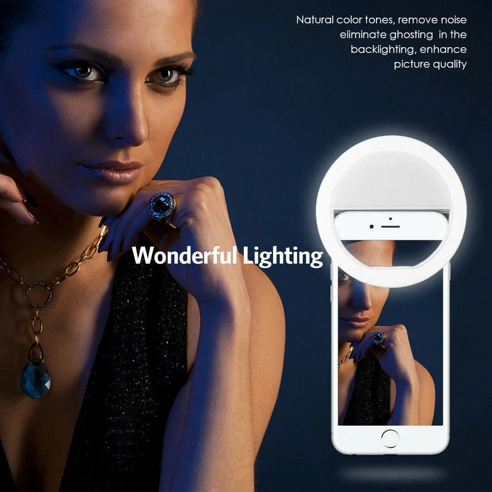 Lampu Selfie LED Isi Ulang USB - Photography And Videography Lighting ulasan dan harga