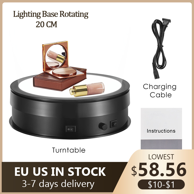 20 CM Lampu Dasar 360 Derajat  - Photography Lighting For Jewelry ulasan dan harga