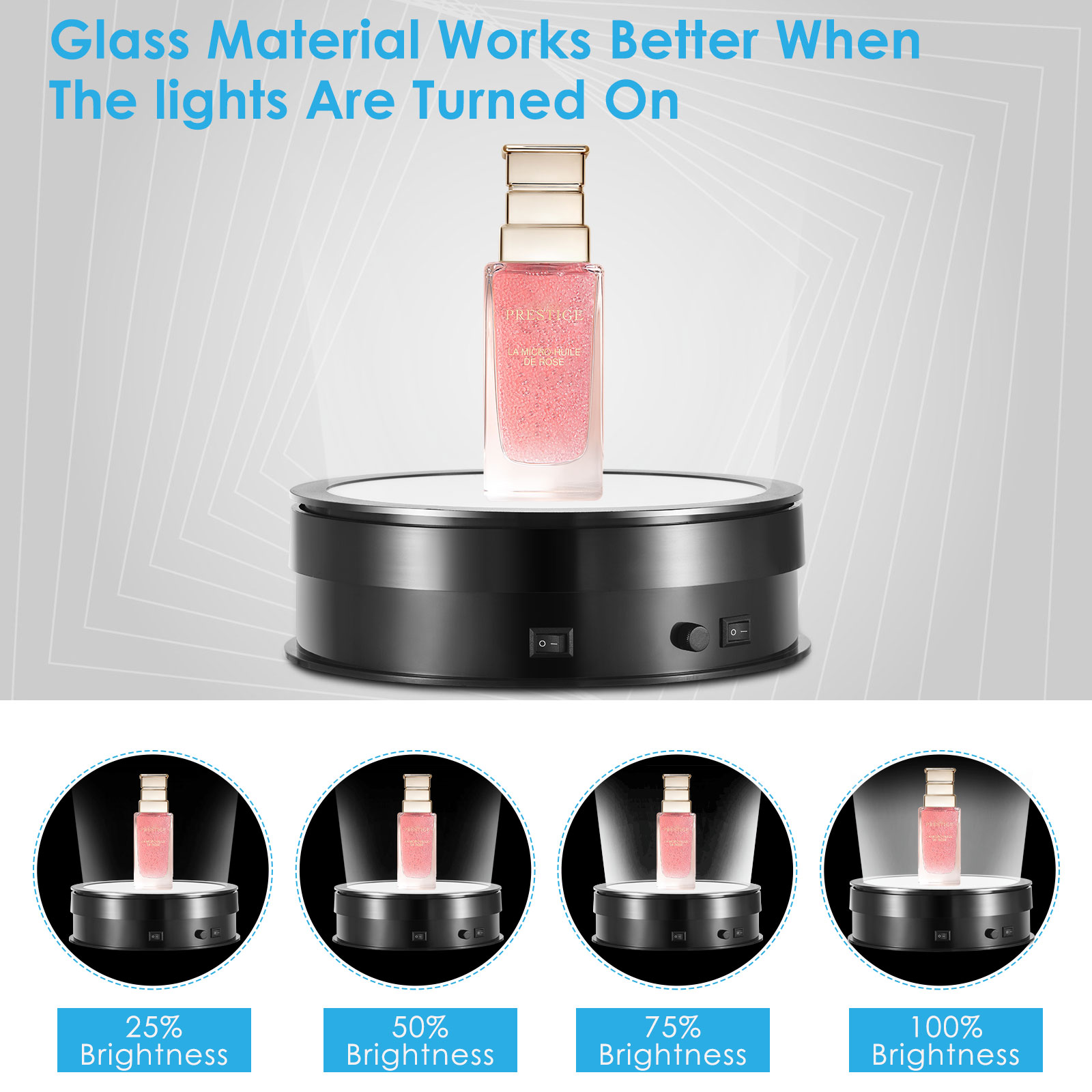 20 CM Lampu Dasar 360 Derajat  - Photography Lighting For Jewelry ulasan dan harga