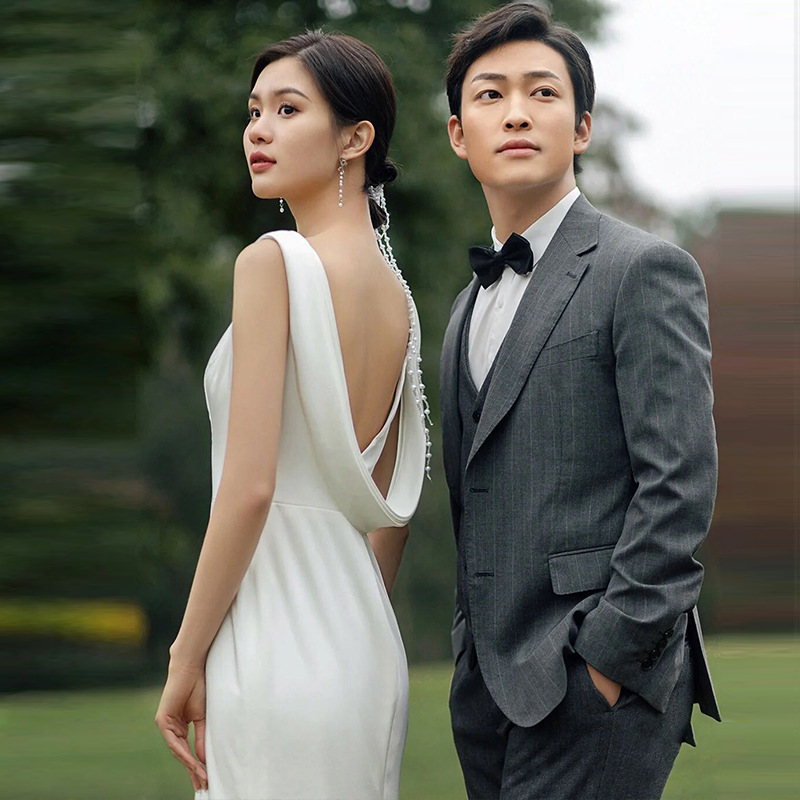 Gaun Pengantin Gaya Korea Ring - Photography Lighting Style ulasan dan harga