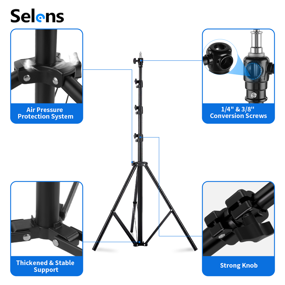 Statif Lampu Selens 2.2~3.95m  - Photography Lighting With Flash ulasan dan harga