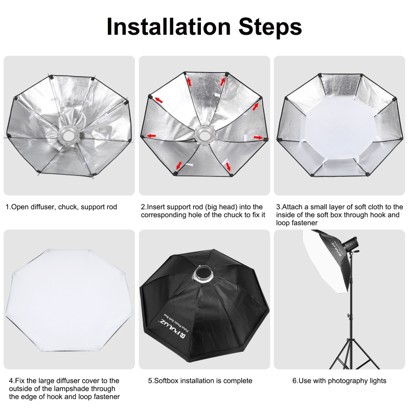 PULUZ Diffuser Fotografi, kota - Photography Lighting With Flash ulasan dan harga