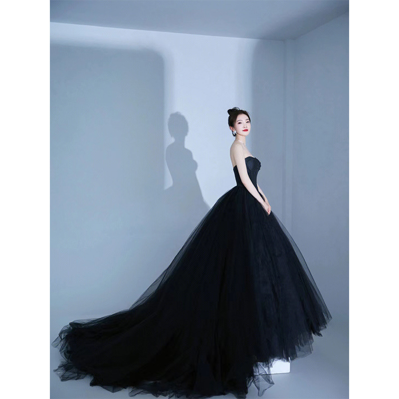 Gaun Pengantin Satin Panjang G - Photography Lighting Style ulasan dan harga