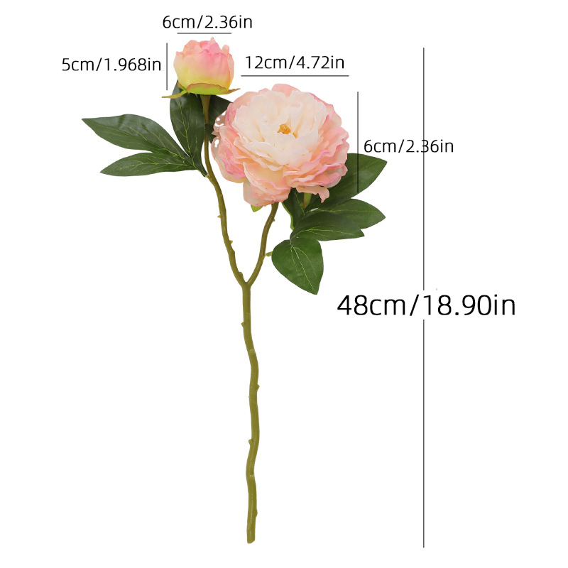1 Buah Bunga Peony Retro 2 Kep - Photography Artificial Lighting ulasan dan harga