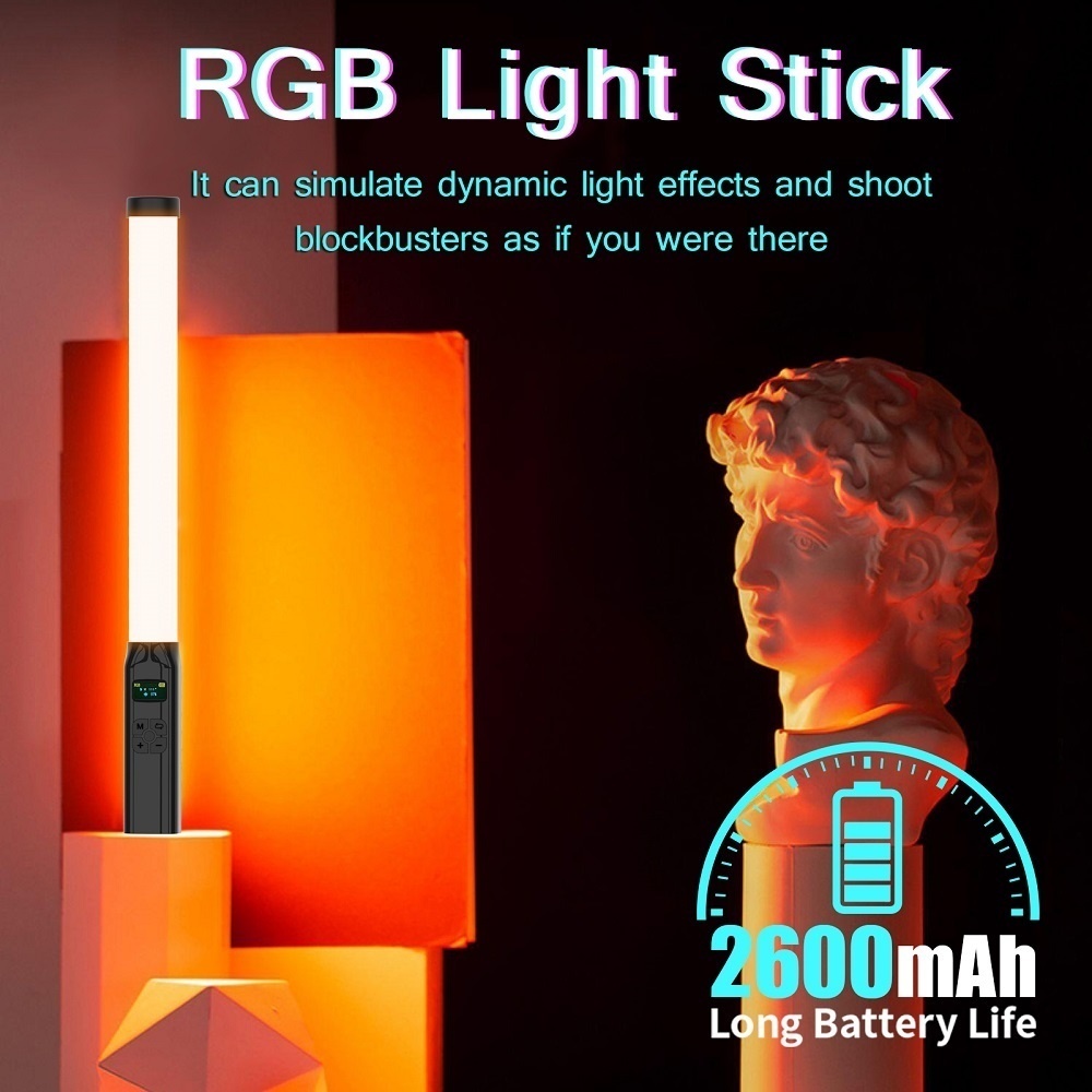Lampu stik RGB 50CM, lampu tab - Photography Lighting Types ulasan dan harga