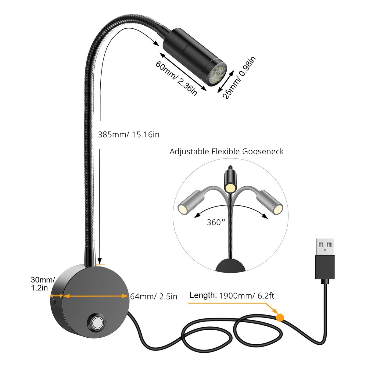 Lampu baca dinding samping tem - Photography Lighting Book ulasan dan harga