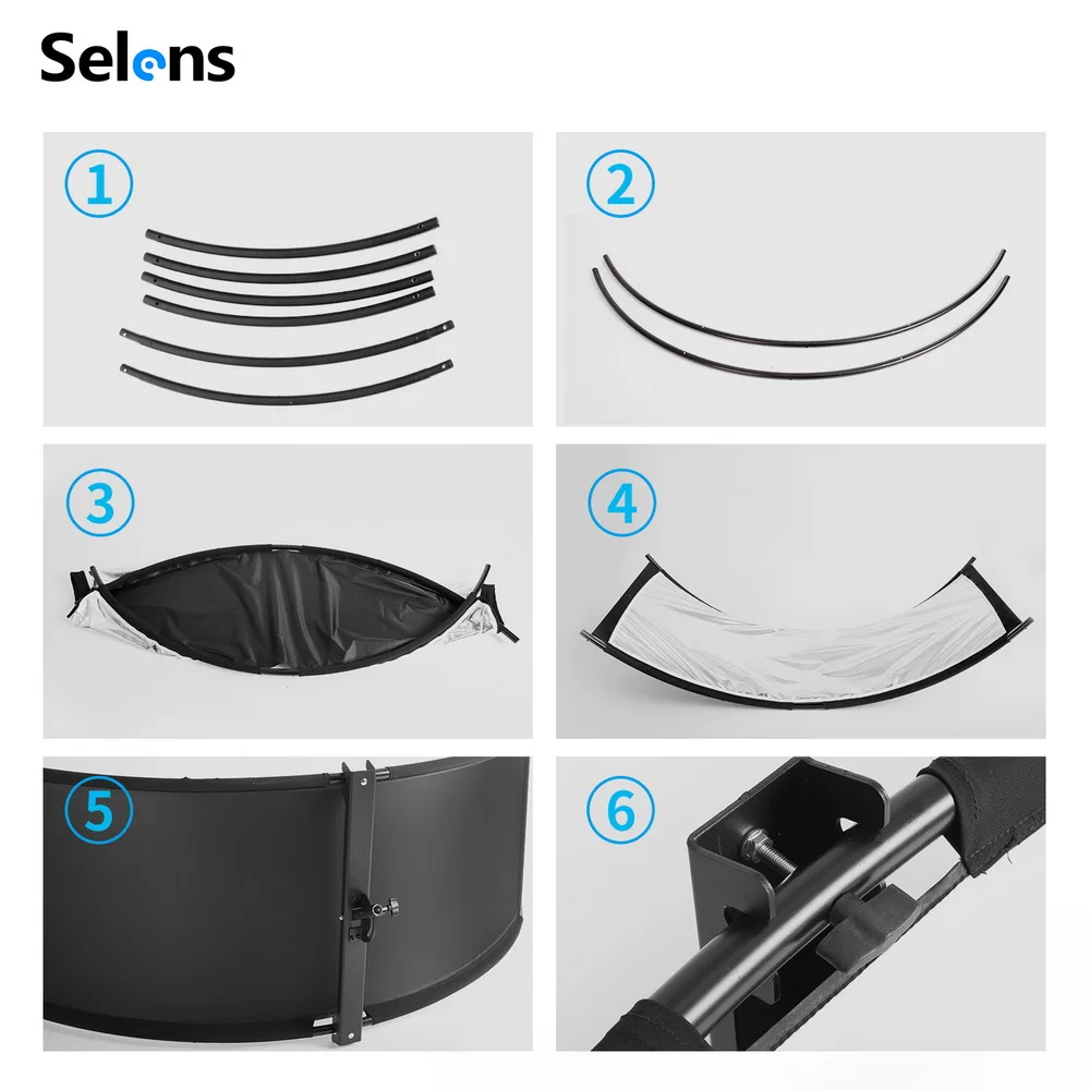 Selens 4-IN-1 Reflektor Cahaya - Photography Lighting Types ulasan dan harga