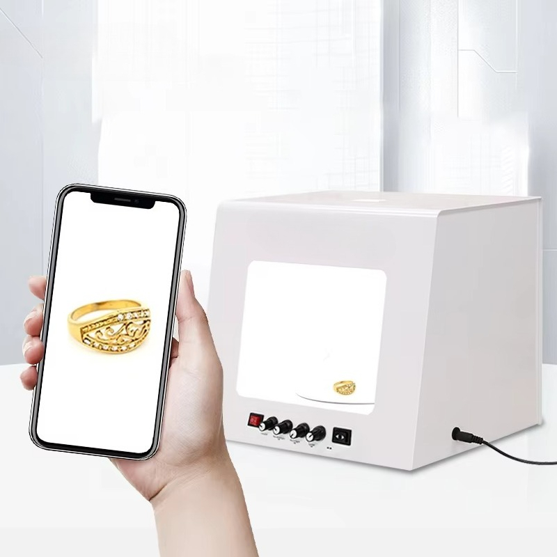 Kotak Lampu Tanpa Bayangan 20c - Photography Lighting For Jewelry ulasan dan harga