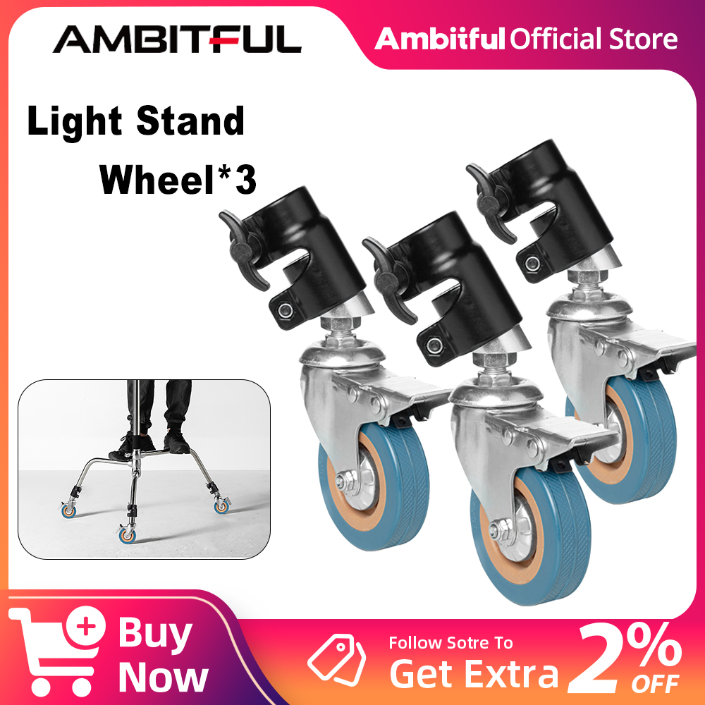 Set Roda Putar C-Stand AMBITFU - Photography Lighting Setup ulasan dan harga