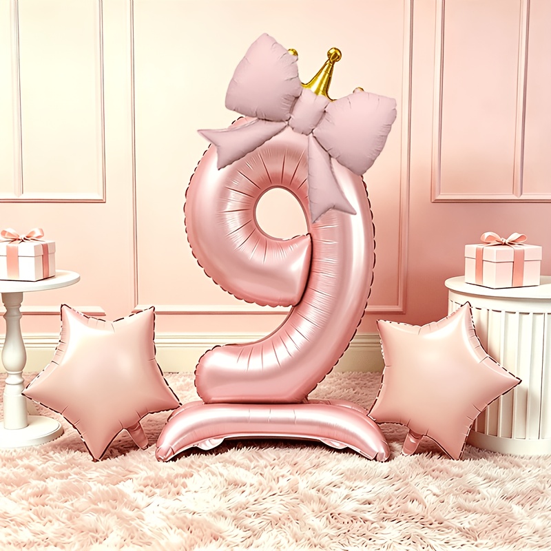 Balon 3D Pink Mewah Ringan 0-9 - Makeup Photography Lighting ulasan dan harga