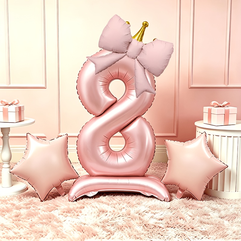 Balon 3D Pink Mewah Ringan 0-9 - Makeup Photography Lighting ulasan dan harga