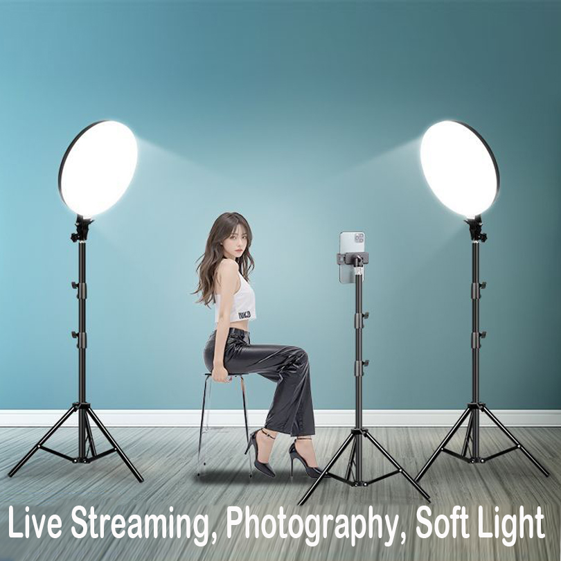 Kit Lampu Video LED Ukuran Bes - Photography Umbrella Lighting Kit ulasan dan harga