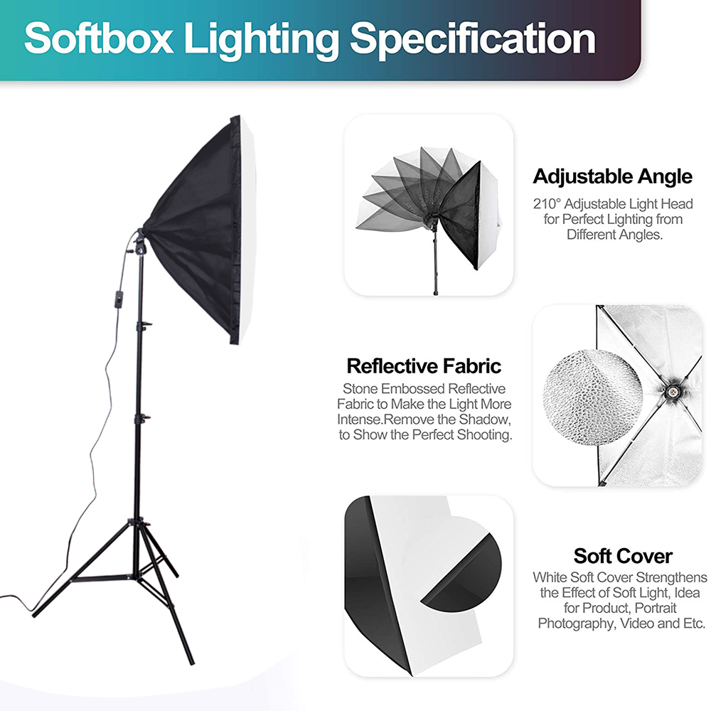 Peralatan Studio Foto Hemat Bi - Photography Umbrella Lighting Kit ulasan dan harga