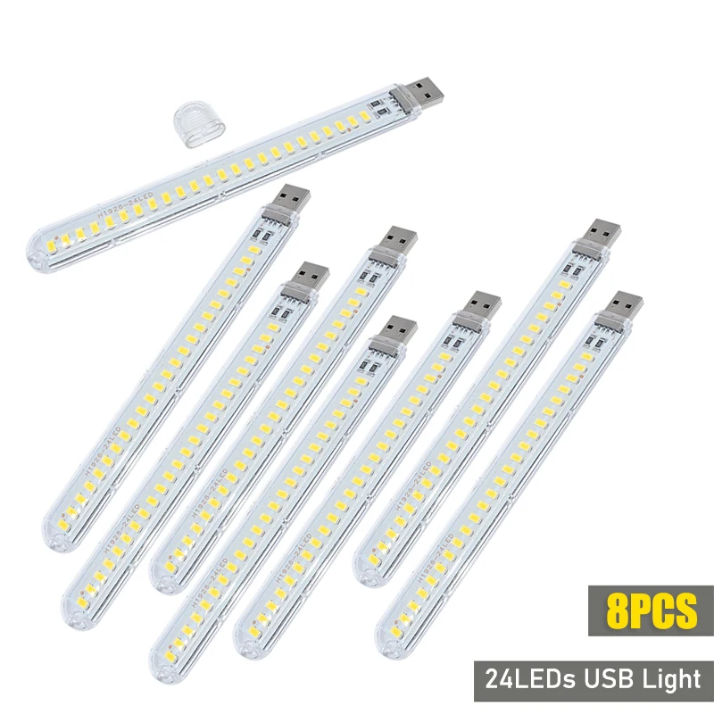 DC5V Lampu LED USB 24LED 8LED  - Photography Lighting Book ulasan dan harga