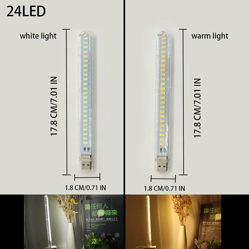 DC5V Lampu LED USB 24LED 8LED  - Photography Lighting Book ulasan dan harga